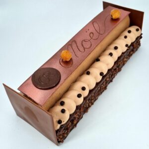 Bûche de Noël - Bûche Chocolat Croquante - Christophe Rhedon