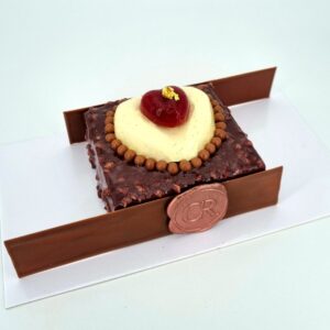 Gâteau Saint Valentin - Coeur vanille chocolat - Christophe Rhedon