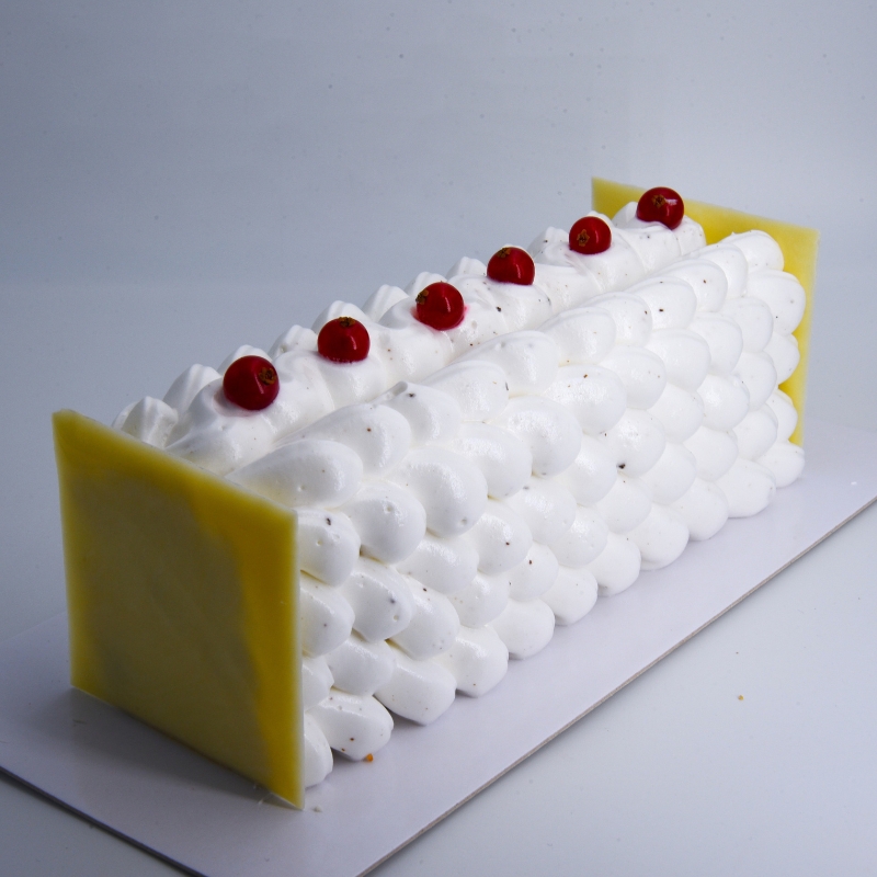 Bûche Signature du Chef - Manteau Neige & Rubis